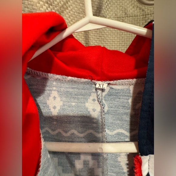 PTP 20 inches 34 inches from shoulder to crotch inseam is 28” Christmas onesie - Picture 5 of 11